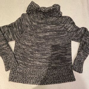 Banana Republic Marled grey stitch turtle neck sweater